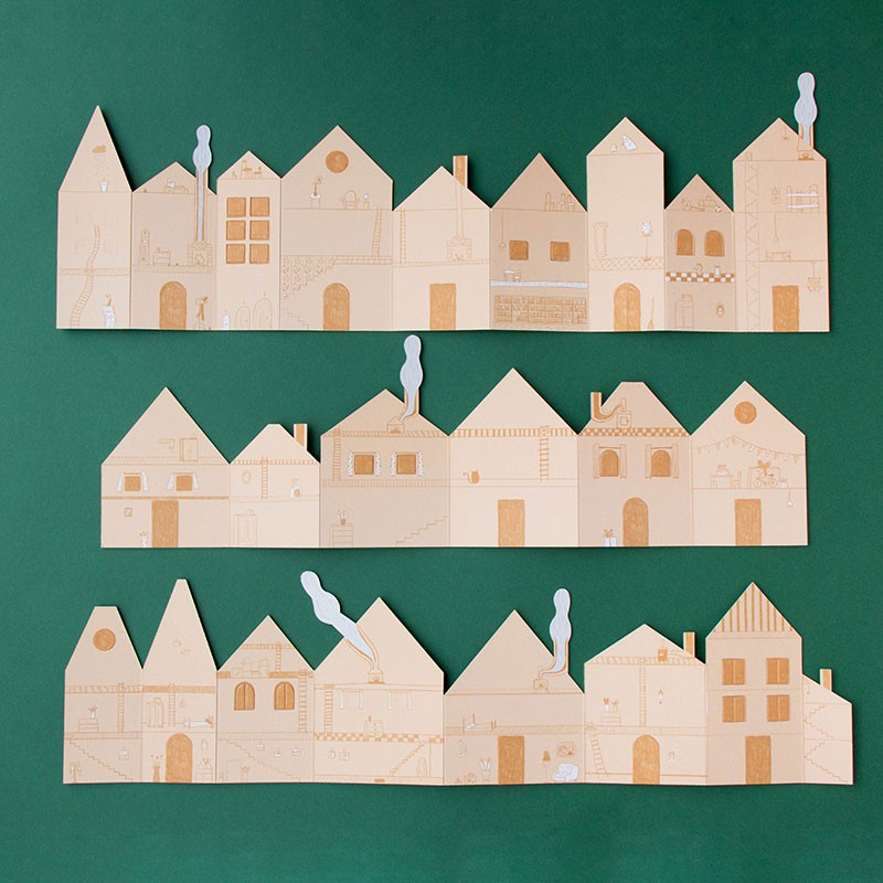 Creative houses sticker activity